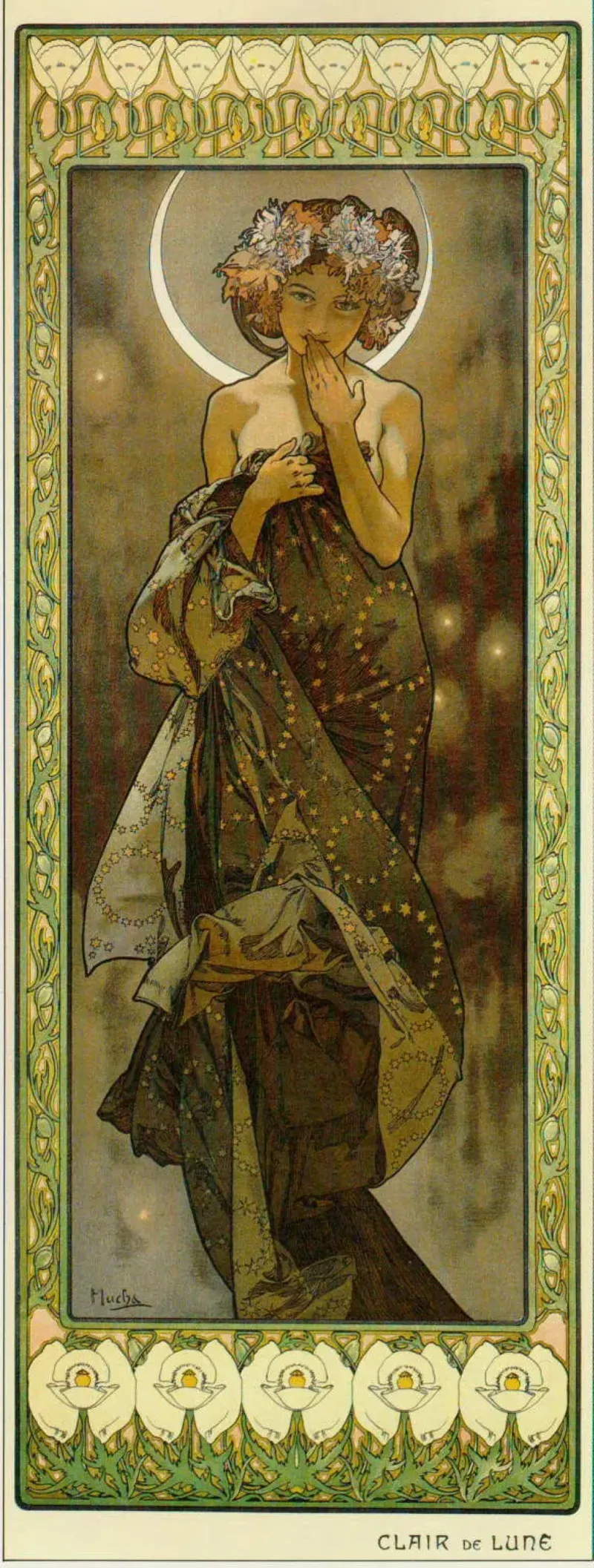 Claro de luna, de Alfons Mucha