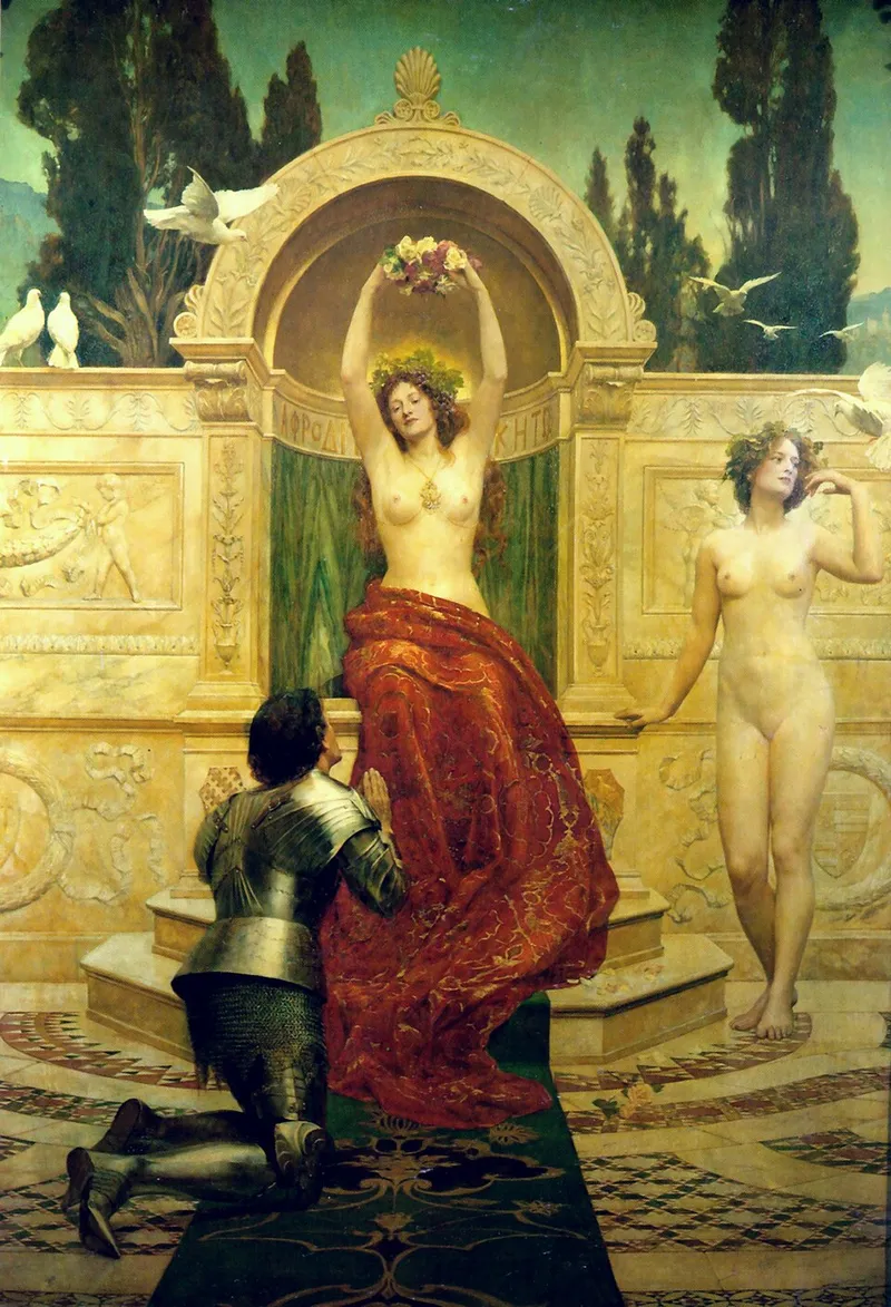 "Tannhäuser en el Venusberg" (1901), de John Collier.
